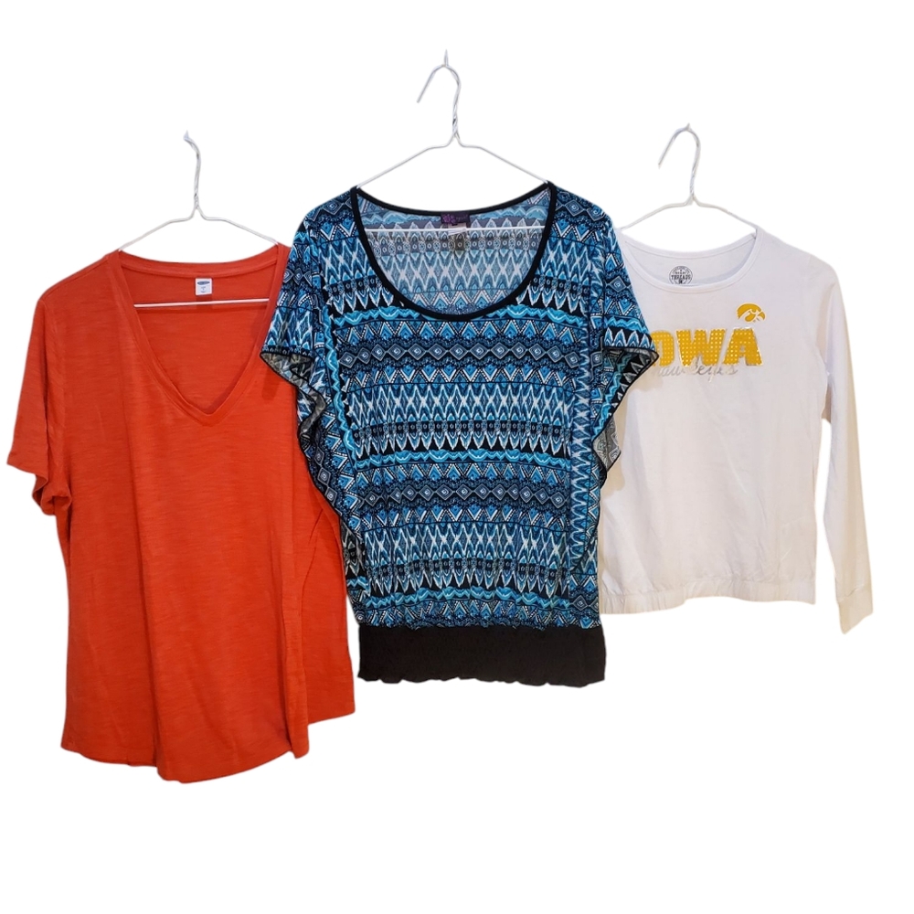 Bundles Orange Graphic Crop Tee Relaxed Fit